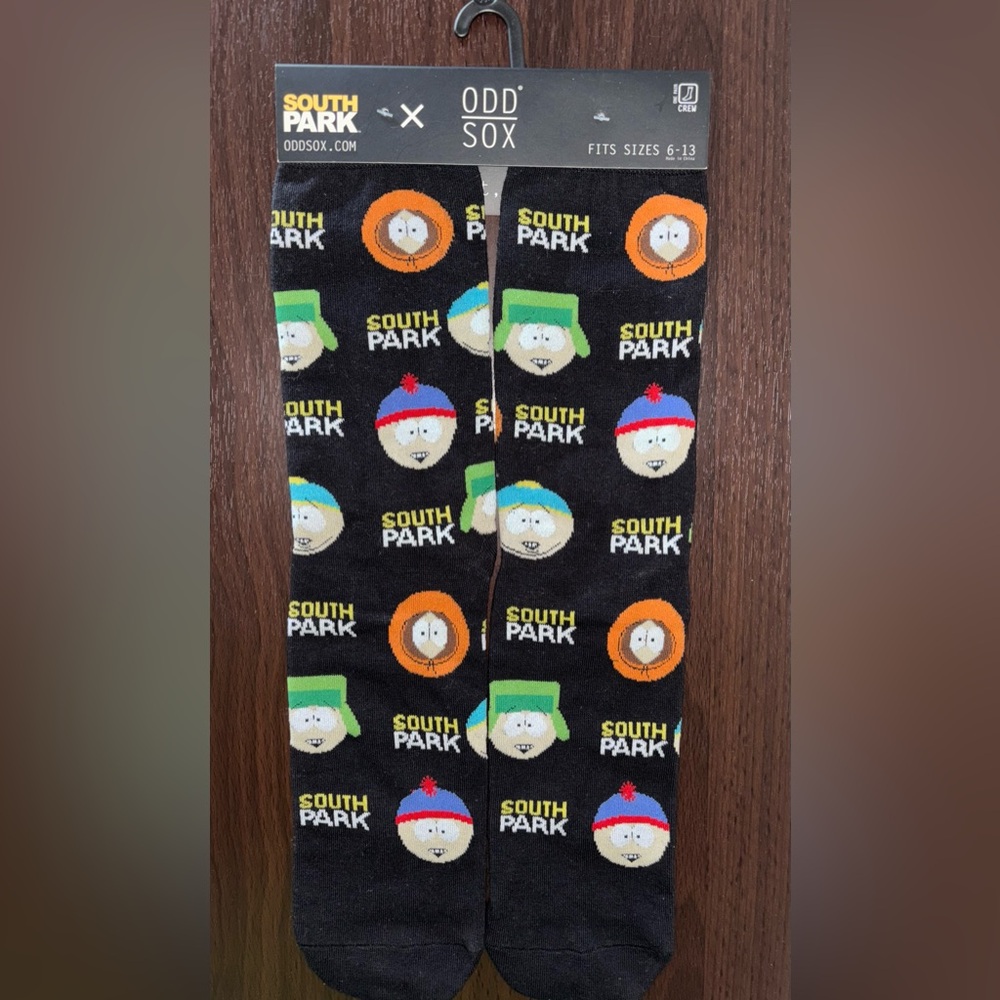 SOUTH PARK ODD SOX NOVELTY CREW SOCKS NWT MEN’S SHOE SIZE 6-13